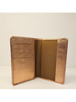 etui passeport or rose
